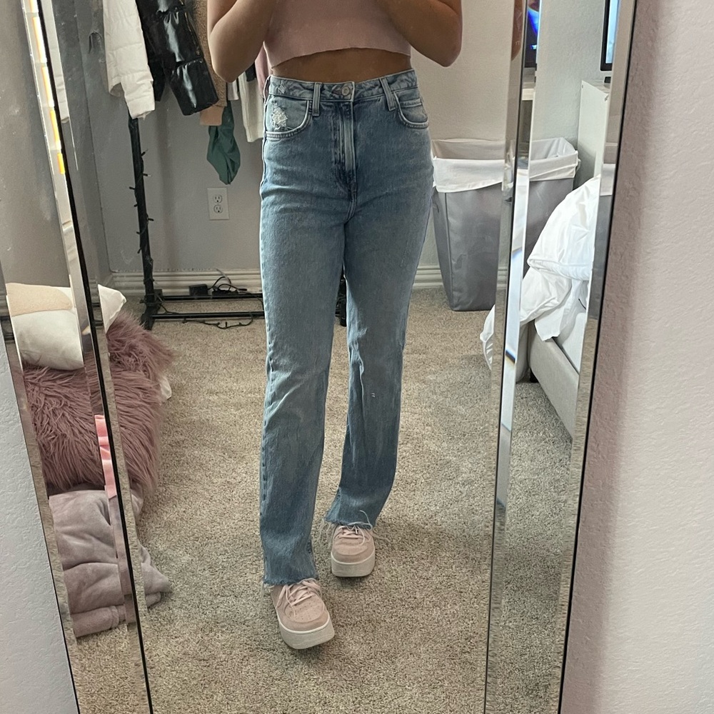 zara flare jeans